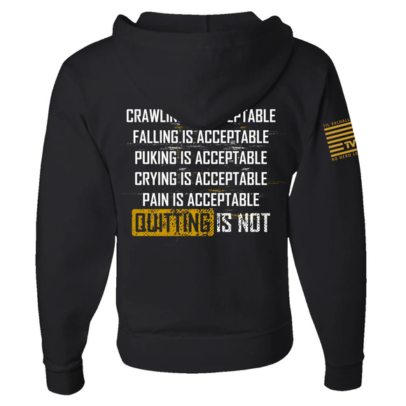 Til Valhalla Project Keep Moving Forward Hoodie Men’s XL Black Motivational EUC - Picture 5 of 8